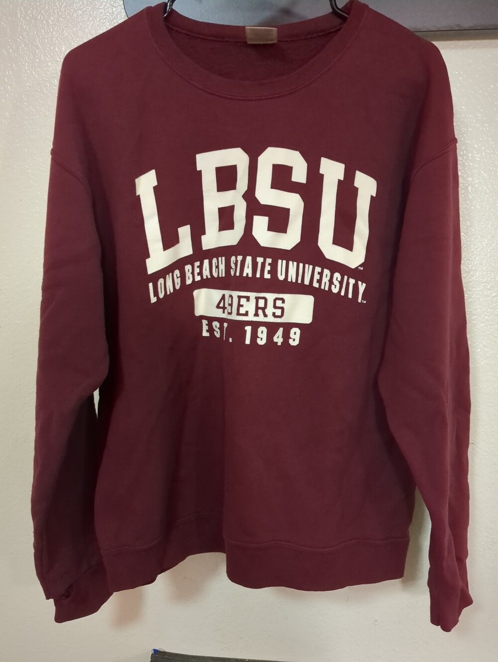 Vintage Cal State University Long Beach Sweatshirt Mens Medium Jerzees